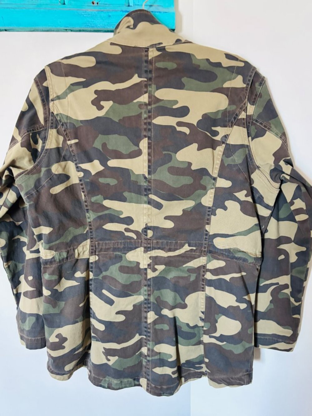 CAMO Jacket with Button In Faux Leopard Lining - Picture 2 of 10